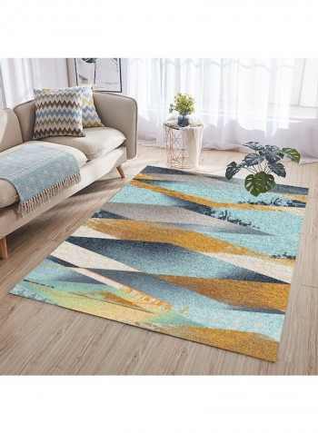 Modern Diamond Patterneded Anti-Skidding Living Room Rug Multicolour 140x200cm