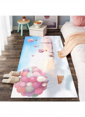 Soft Rectangle Balloon Printed Carpet Multicolour 140x200cm