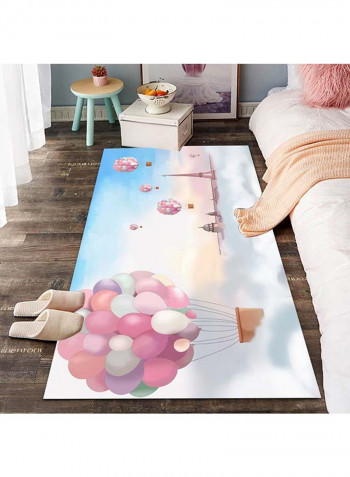 Soft Rectangle Balloon Printed Carpet Multicolour 140x200cm