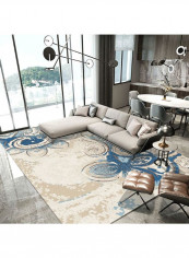 Nordic Style Floral Printed Rug Multicolour 140x200cm