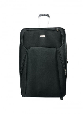 4 Piece Luggage Trolley Set Black
