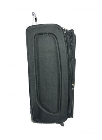 4 Piece Luggage Trolley Set Black
