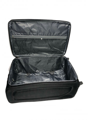 4 Piece Luggage Trolley Set Black