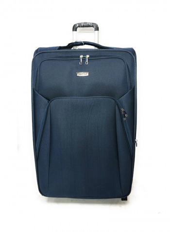 4 Piece Luggage Trolley Set Blue