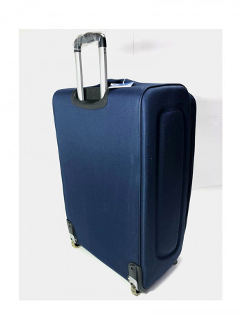 4 Piece Luggage Trolley Set Blue