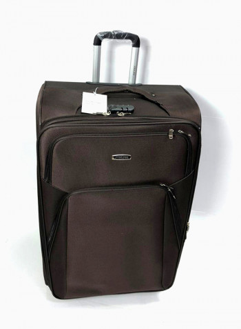 4 Piece Luggage Trolley Set Coffee