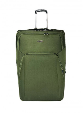 4 Piece Luggage Trolley Set Green