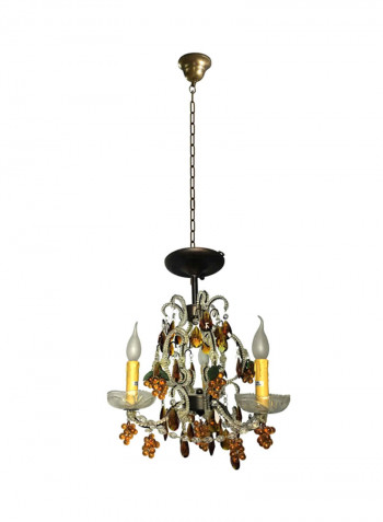 Chandelier Brown/Gold/White 45x65centimeter