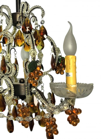 Chandelier Brown/Gold/White 45x65centimeter