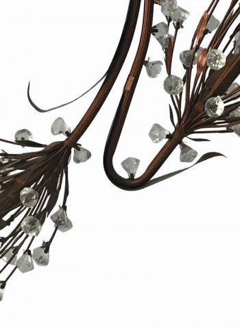 Chandelier Copper Brown/Clear 70x55centimeter