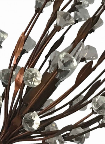 Chandelier Copper Brown/Clear 70x55centimeter