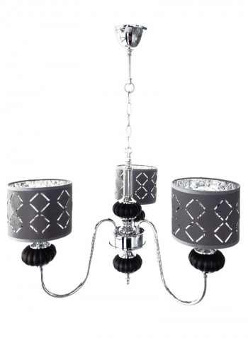 Decorative Chandelier Light Black/Silver/Grey 40centimeter