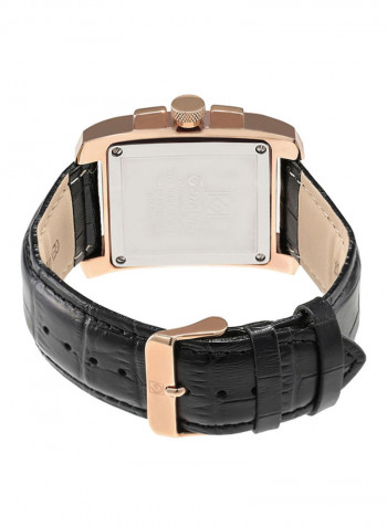Men's Leather Analog Watch GL133RBB
