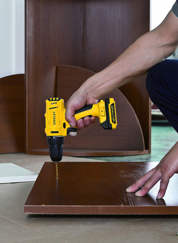 Cordless Power Tool 12V Max 1.5 AH Li-Ion Drill Driver Yellow/Black