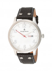 Men's Leather Analog Watch L1113WWO