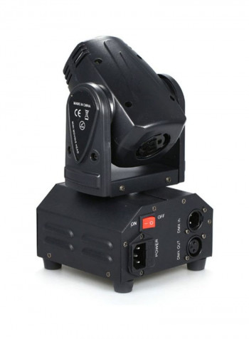 Moving Head Sound Activated Color Changing Beam Light Black