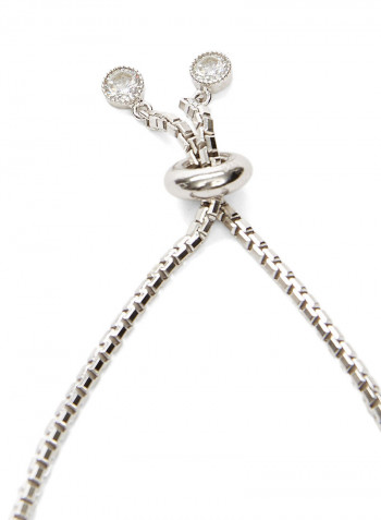 925 Sterling Silver Fatima Hand Adjustable Bracelet