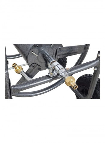 Fully Metal Hose Reel Cart Trolley Wrought 94x82x58cm