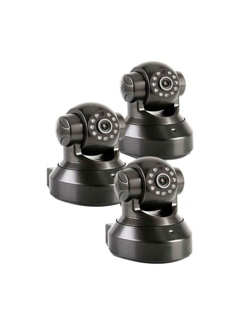 3-Piece Wireless CCTV Security Surveillance Camera With Night Vision