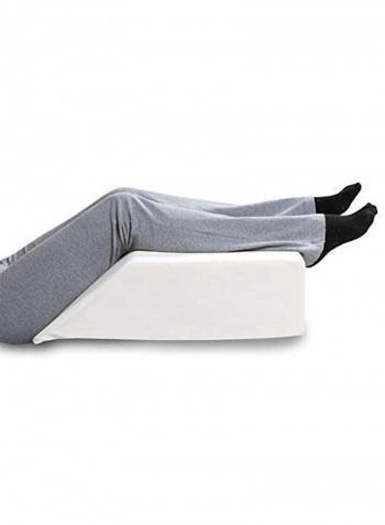 Leg Elevation Rest Medical Pillow Cotton White 60x42centimeter