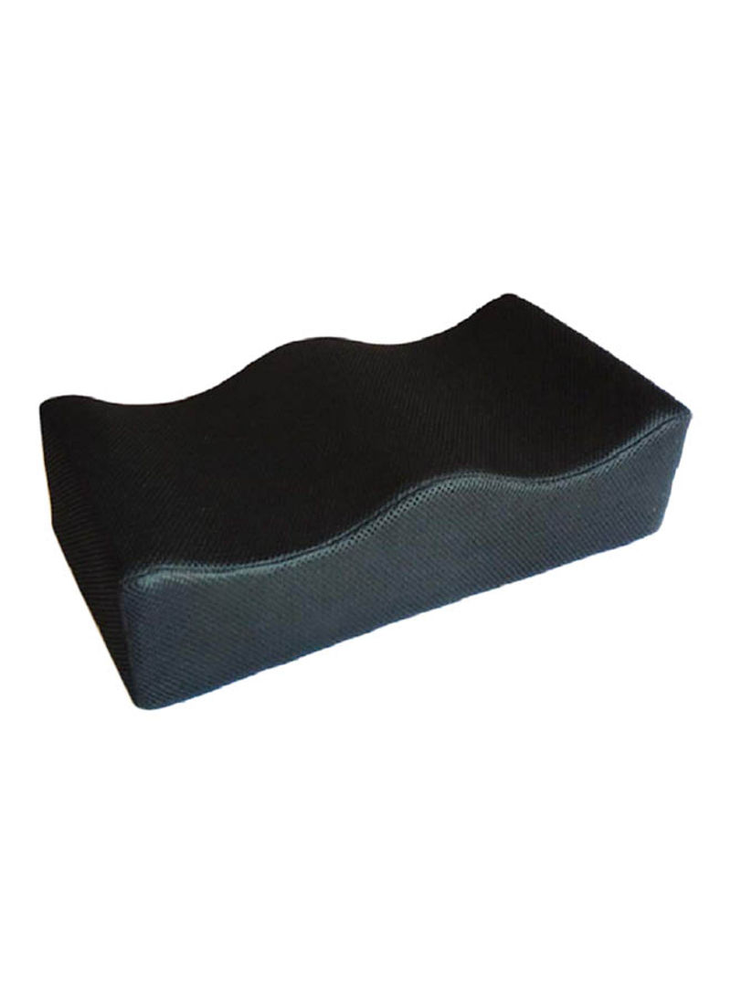 Butt Lift Cushion Pillow Microfiber Black 40x20centimeter