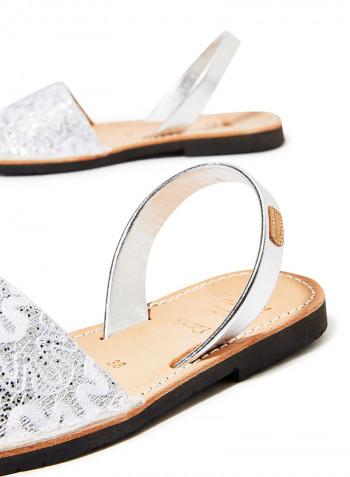 Iker Fiesta Slingback Sandals White