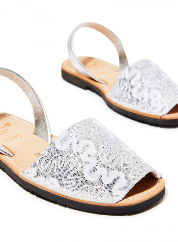 Iker Fiesta Slingback Sandals White
