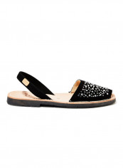 Iker Leather Slingback Sandals Black