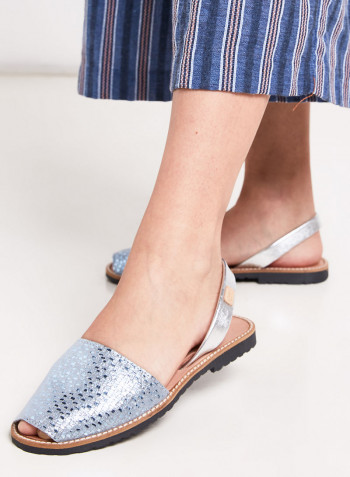 Madona Slingback Sandals Blue