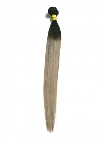 Natural Human Hair Extension Grey 24inch