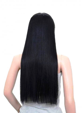 Clip In Remy Human Hair Extension Black 20inch
