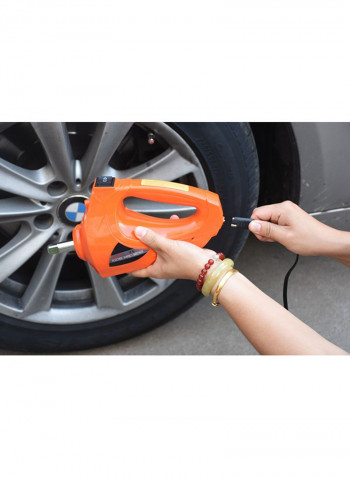 Jack With Car Repair Tool Kit Black/Orange