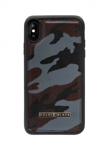 Protective Case Cover For Apple iPhone XR Camouflage Grey