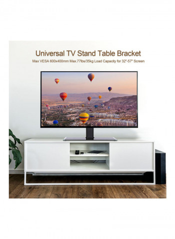 Universal TV Stand Table Bracket For 32-57 Inch Screen LCD LED Plasma TV Black