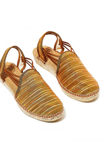 Noa Silk Wild Espadrille Sandals Brown
