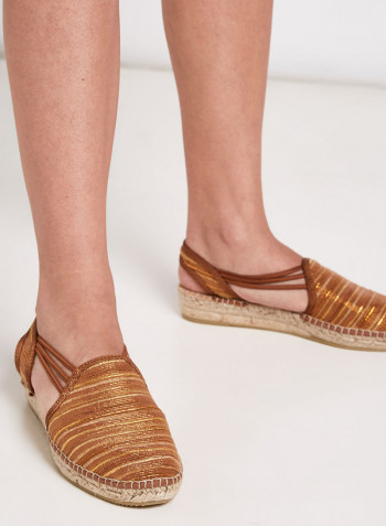 Noa Silk Wild Espadrille Sandals Brown