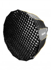 Quick Set-Up Folding Deep Parabolic Umbrella Soft Box Black