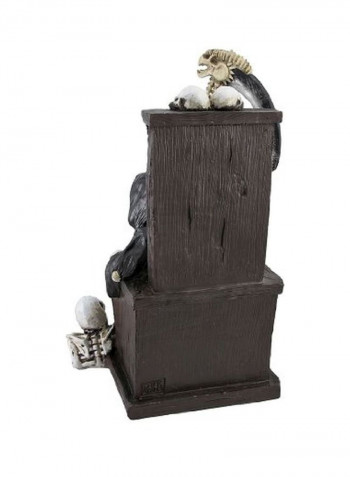 Grim Reaper On Throne With Undead Skeleton Pet Statue SG_B00BYFG5CC_US