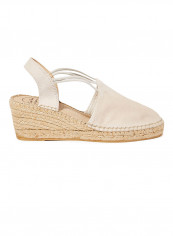 Tremp Elastic Strap Wedge Sandals Beige reviews Tremp Elastic Strap Wedge Sandals Beige