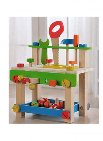 Wooden Workbench Tool Set