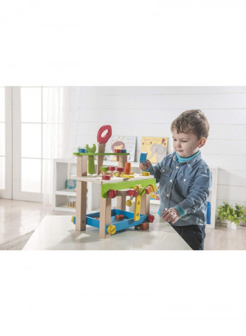 Wooden Workbench Tool Set