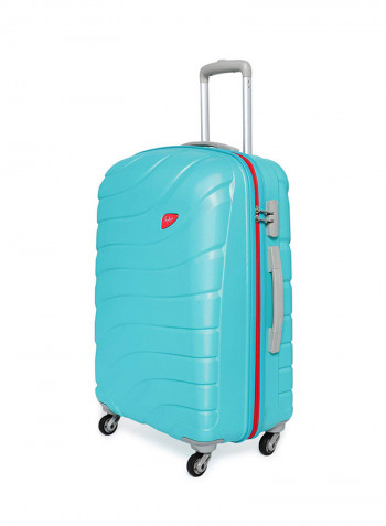 Colorado 4 Wheels Hardside Check in Luggage Trolley Blue