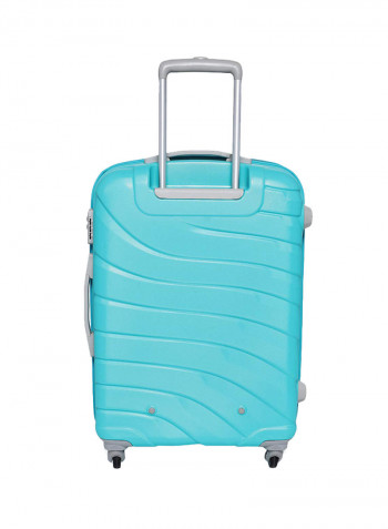 Colorado 4 Wheels Hardside Check in Luggage Trolley Blue