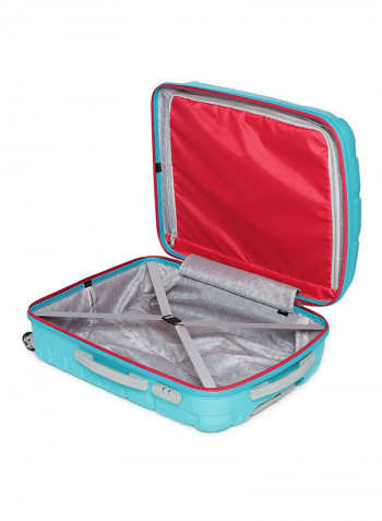 Colorado 4 Wheels Hardside Check in Luggage Trolley Blue