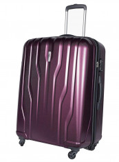Marshal Hardside Large Check in Luggage Trolley Raisin