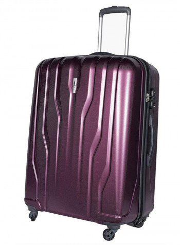 Marshal Hardside Large Check in Luggage Trolley Raisin