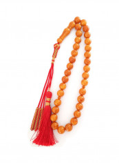 Misbaha Natural Poland Amber Sand Tassel Prayer Beads