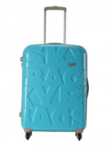 Oscar Hardside Medium Check in Luggage Trolley Tropical Blue