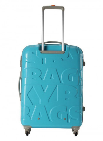 Oscar Hardside Medium Check in Luggage Trolley Tropical Blue
