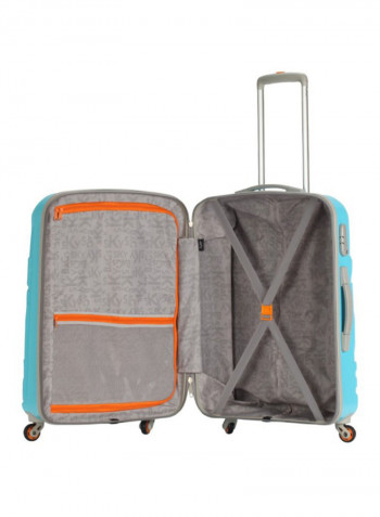 Oscar Hardside Medium Check in Luggage Trolley Tropical Blue